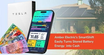 Amber Electric's SmartShift Easily Turns Stored Battery Energy into Cash