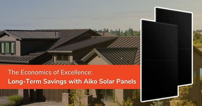 The Economics of Excellence: Long-Term Savings with Aiko Solar Panels