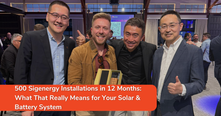 500 Sigenergy Installations in 12 Months: What That Really Means for Your Solar & Battery System