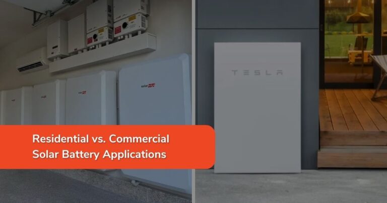 Residential vs. Commercial Solar Battery Applications