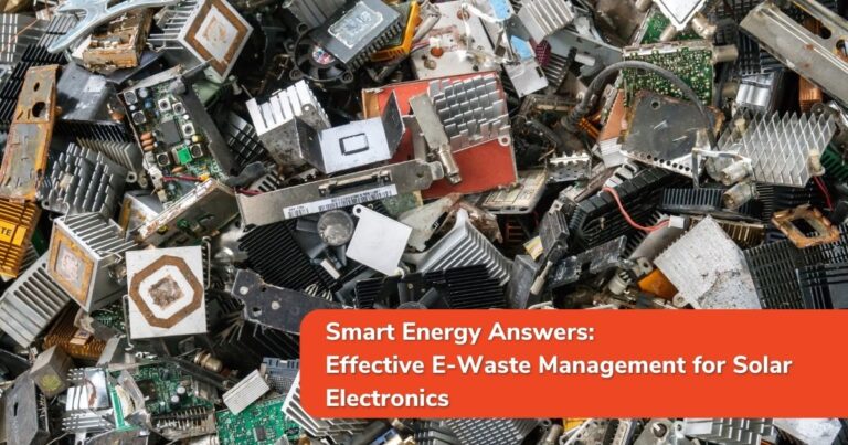 Effective E-Waste Management for Solar Electronics