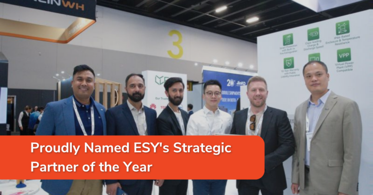 Smart Energy Answers Recognised as ESY Sunhome’s Strategic Partner of the Year