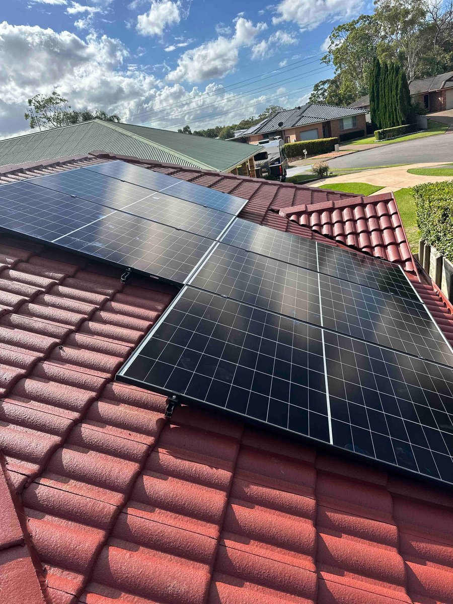 Aiko Neostar panels installed on the roof at Newcastle