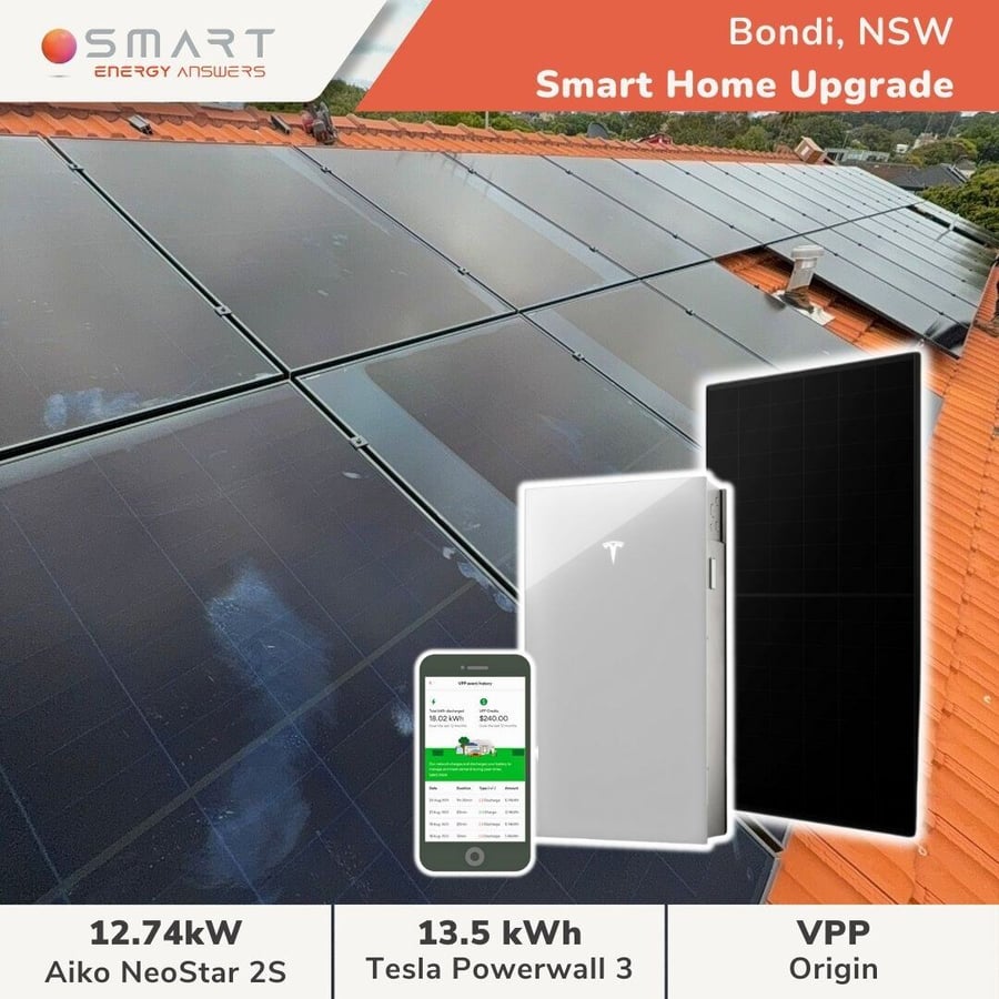 Tesla Powerwall 3 battery installed at the property