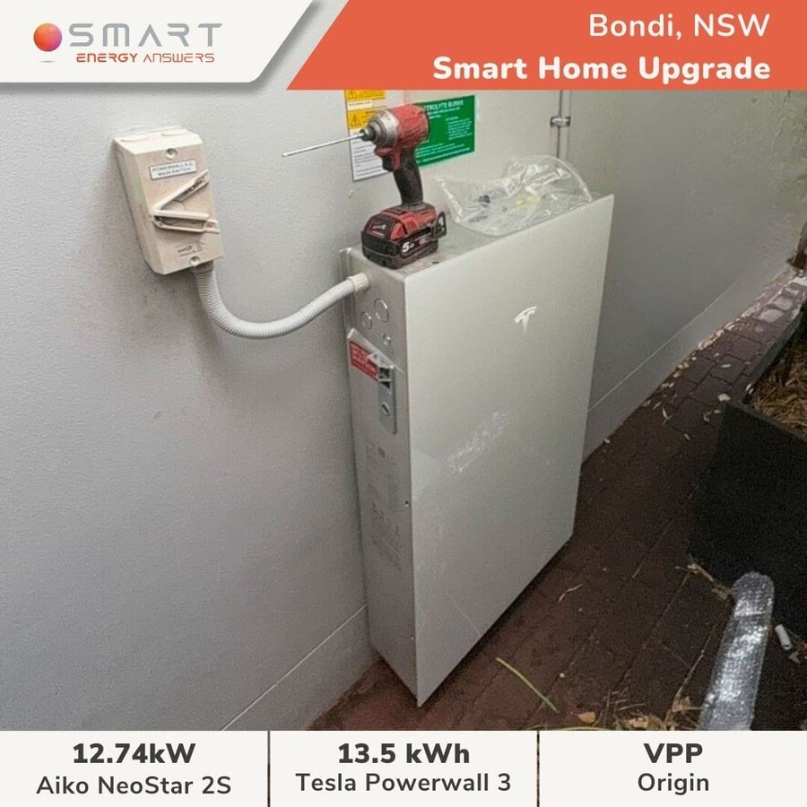 Conduit and isolator run to the battery