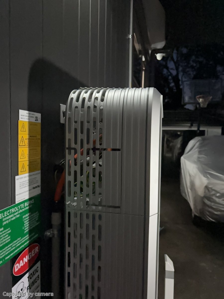 Close view of the installed panels