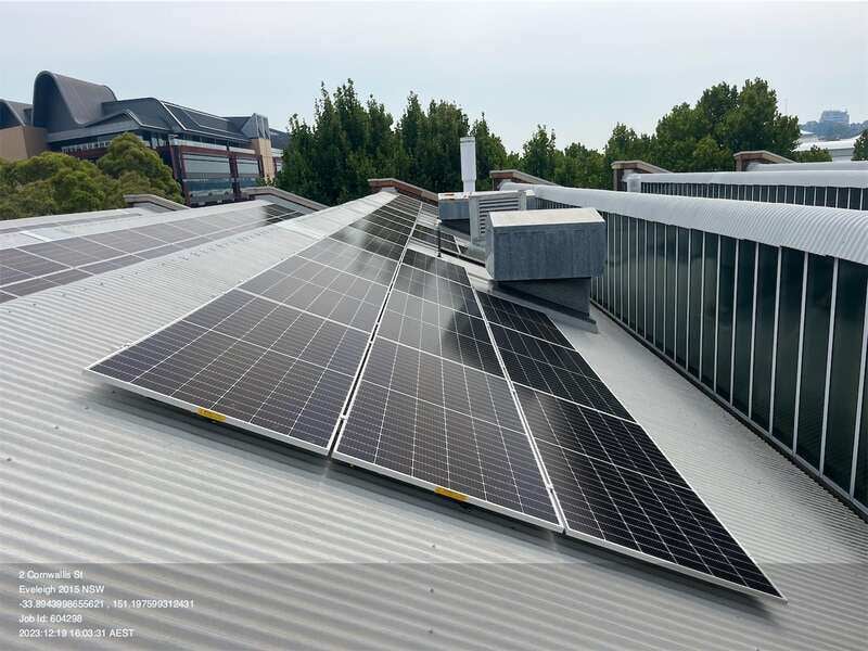 Completed 99.7 kW commercial solar installation